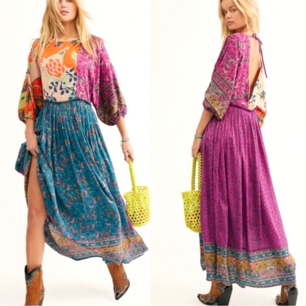 FREE PEOPLE "What You Want" Maxi Dress Size XS